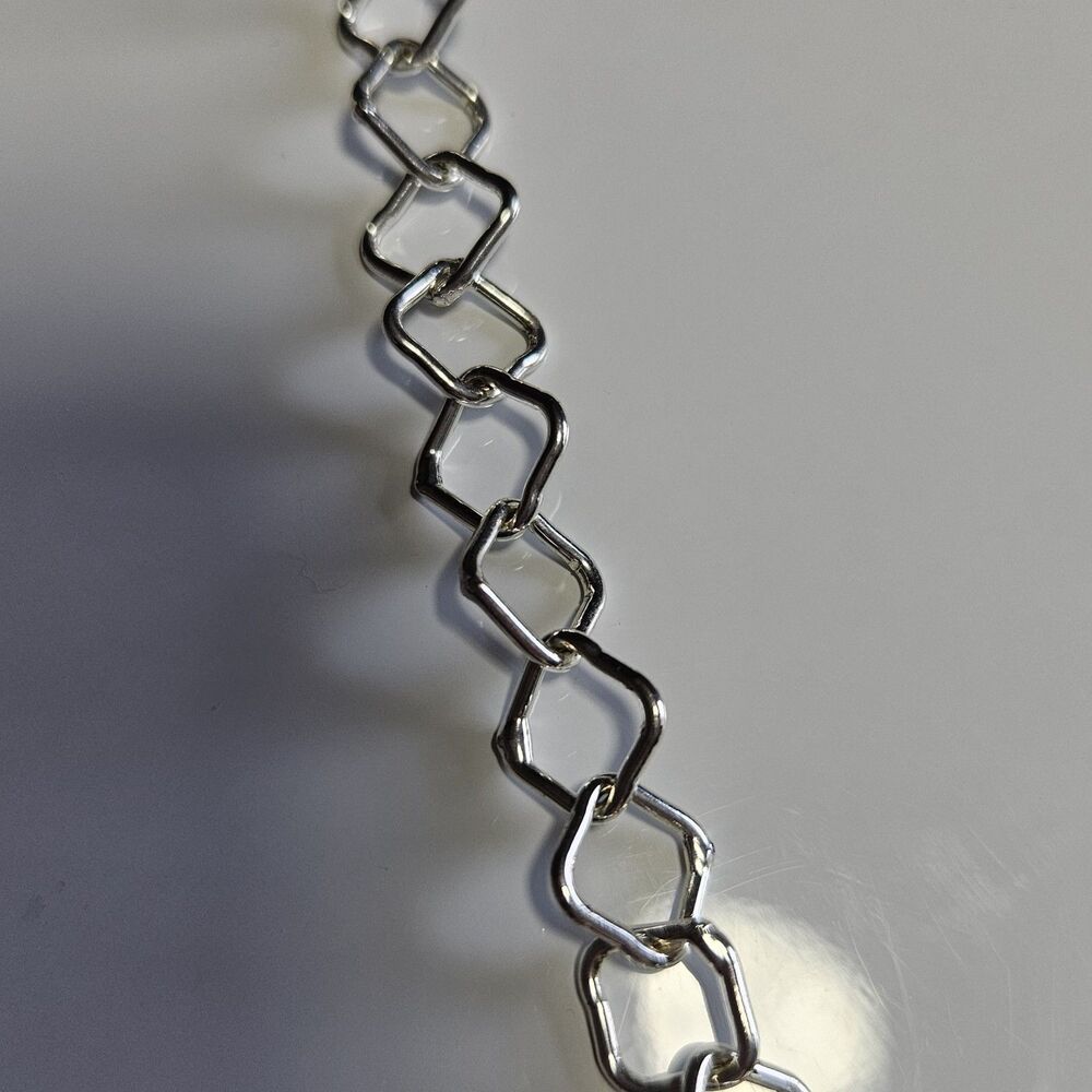 Roman Silver Tone Chunky 29" Chain With 3" Extender Necklace